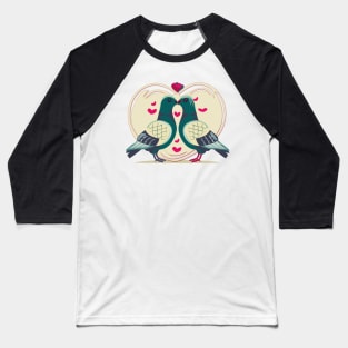 Pigeons cooing, love to the grave Baseball T-Shirt